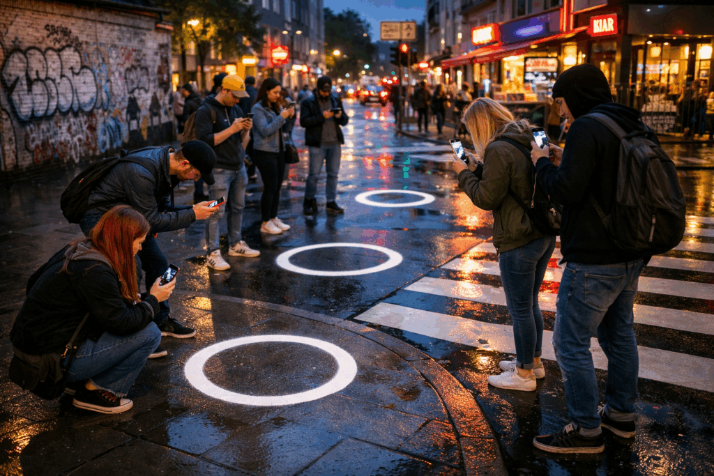 Diese bunten Kreise auf der Straße: Was sie bedeuten!