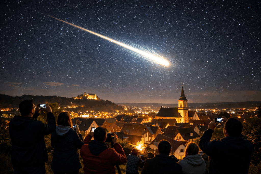 Heller Leuchtkörper über Deutschland! Jetzt wissen wir, was dahinter steckte