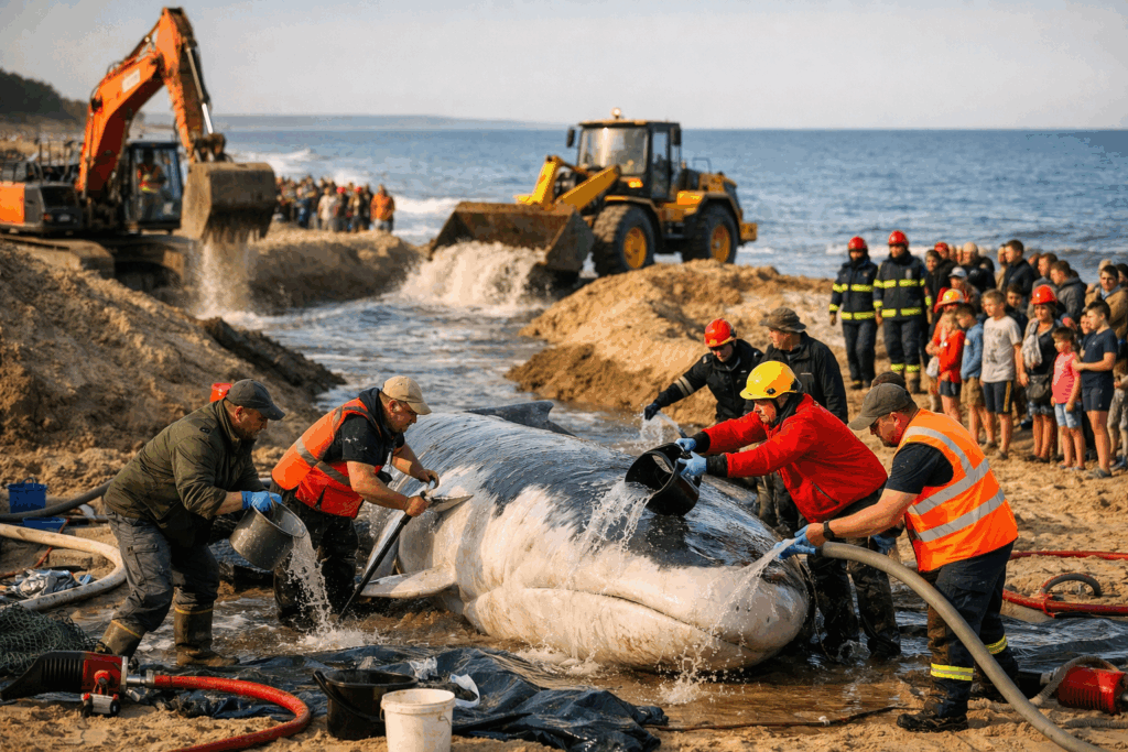 Schock im Ostsee-Liveticker: Wird Wal Timmy wirklich sterben?