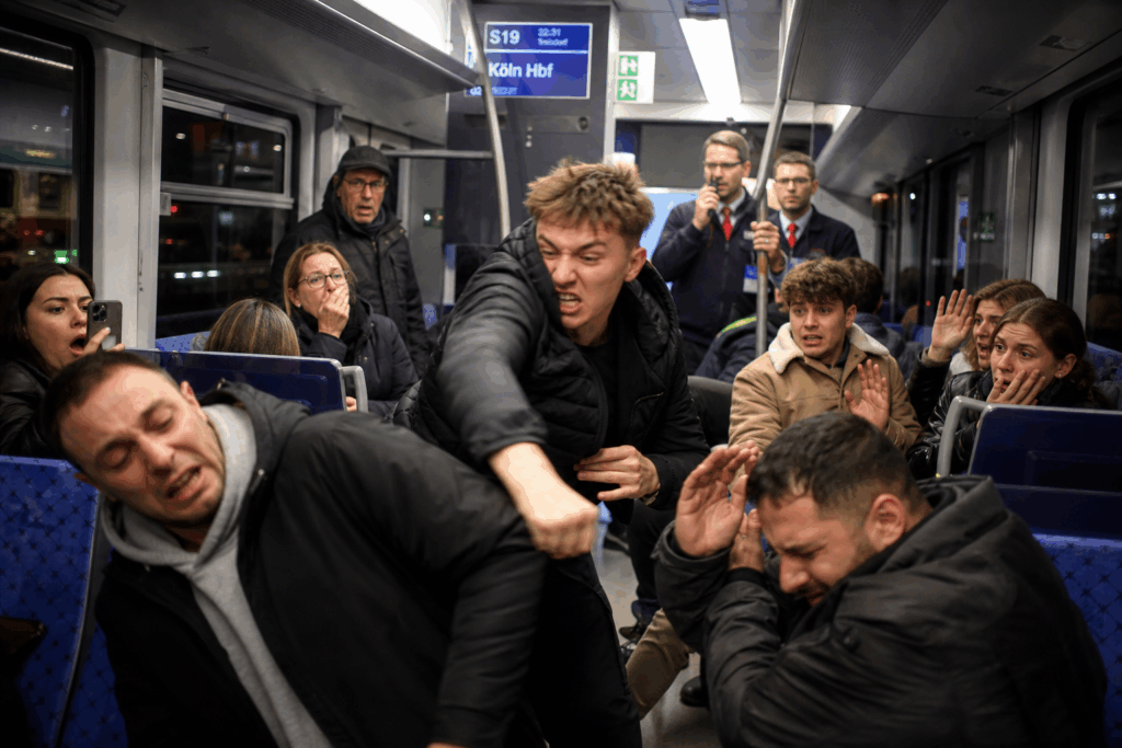 Syrer (22) greift Reisende an und will sie auf die Gleise ziehen!