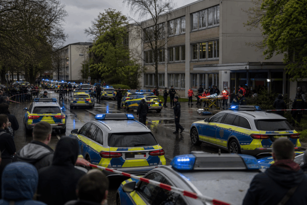 Großeinsatz an deutschem Gymnasium: Vier Schwerverletzte – was passiert ist
