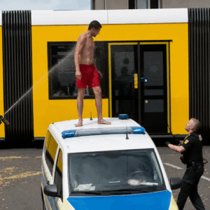 Polizeieinsatz eskaliert komplett: Mann bedroht Kinder und schlägt Polizisten blutig