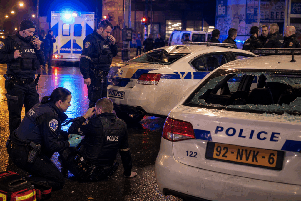 Polizeieinsatz eskaliert komplett: Mann bedroht Kinder und schlägt Polizisten blutig