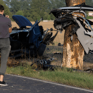 Horror-Crash: Auto wird in mehrere Teile gerissen – Fahrer (29) stirbt bei schwerem Unfall