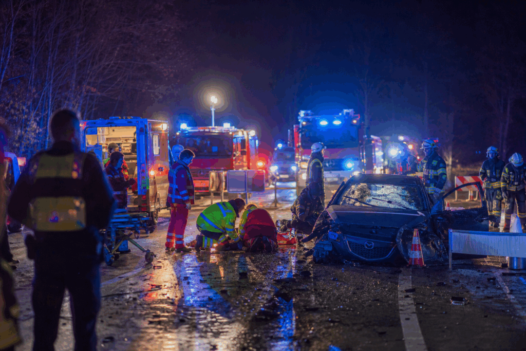 Tödlicher Crash bei Markierungsarbeiten: Sieben Menschen sitzen im Fünfsitzer – mehrere Tote nach schwerem Unfall