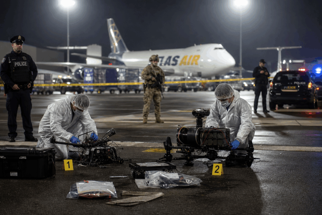 Weitere Drohne und Sprengstoff entdeckt – Polizei warnt sofort!